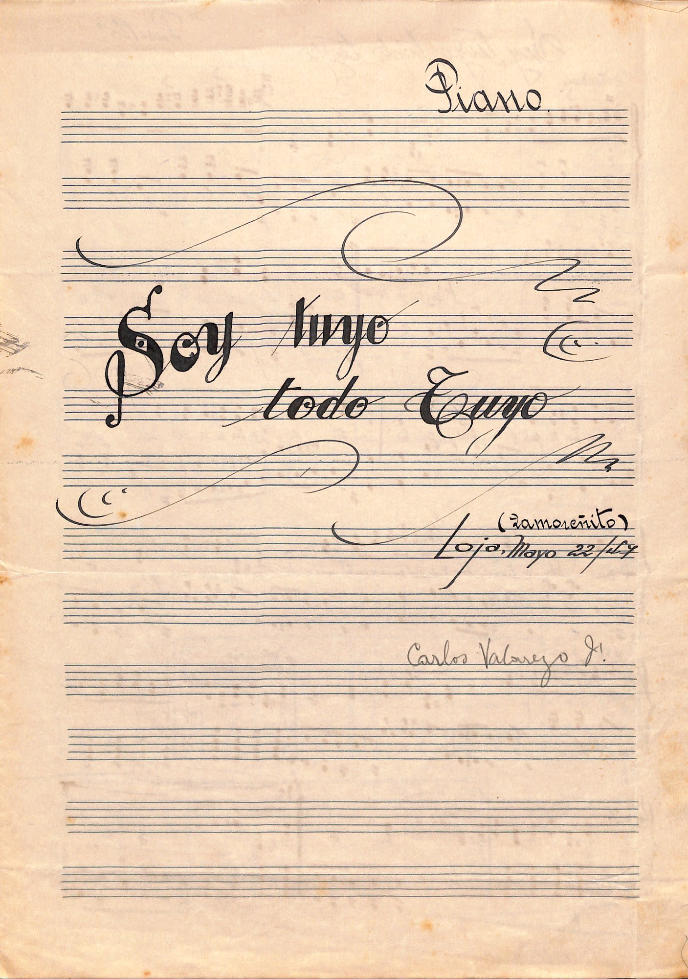 Portada de Soy tuyo todo tuyo