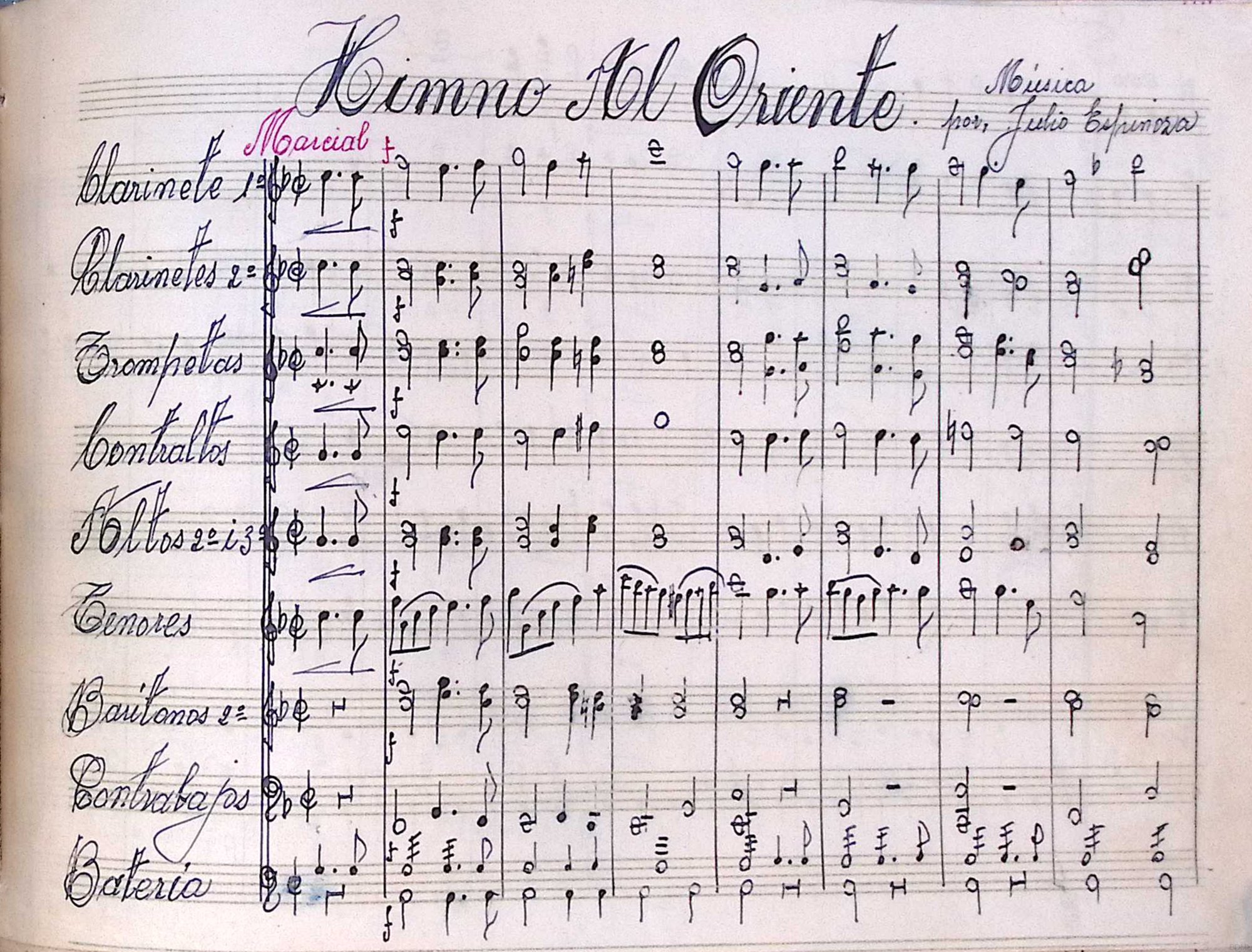 Portada de Himno al oriente