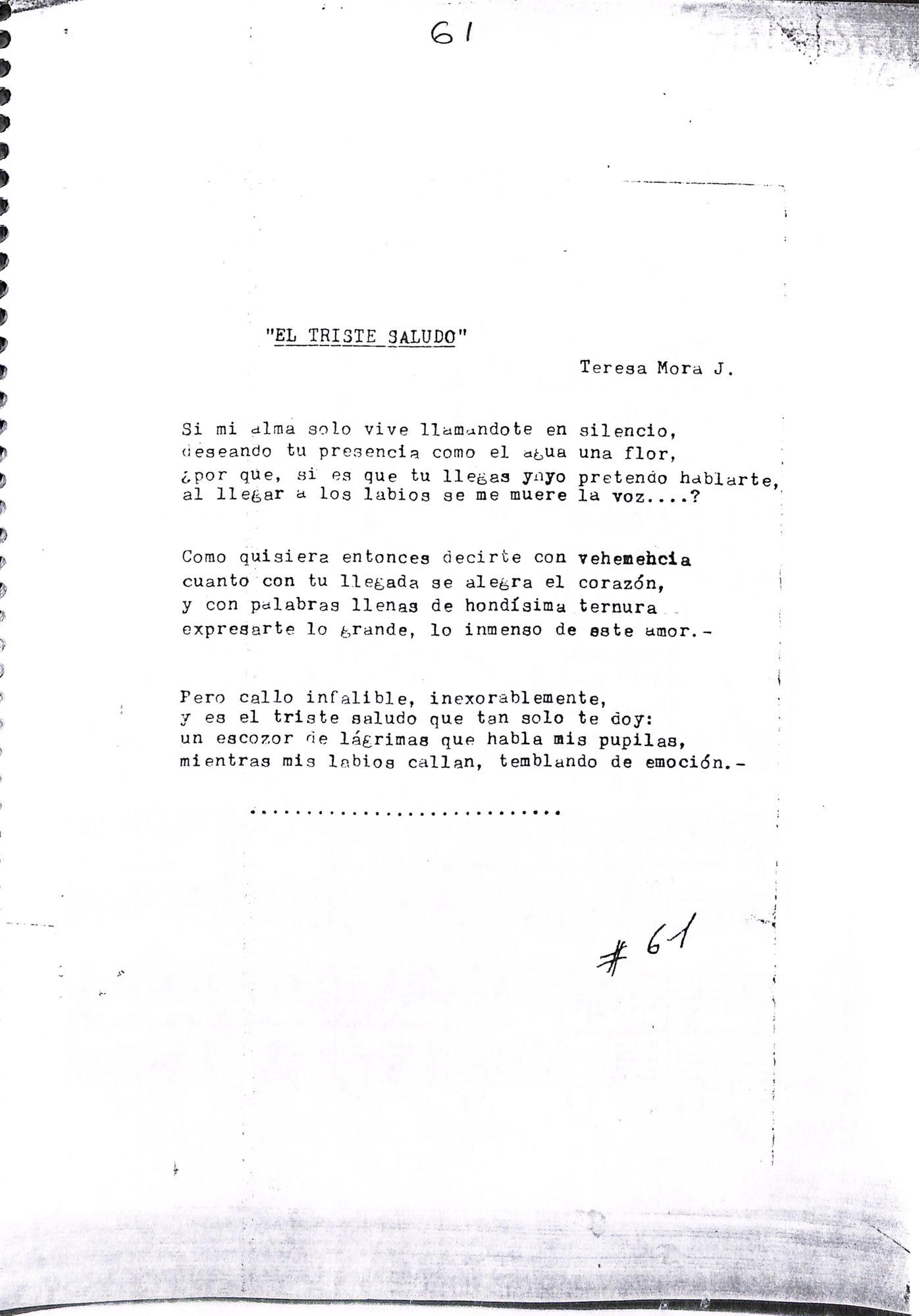 Portada de El triste saludo