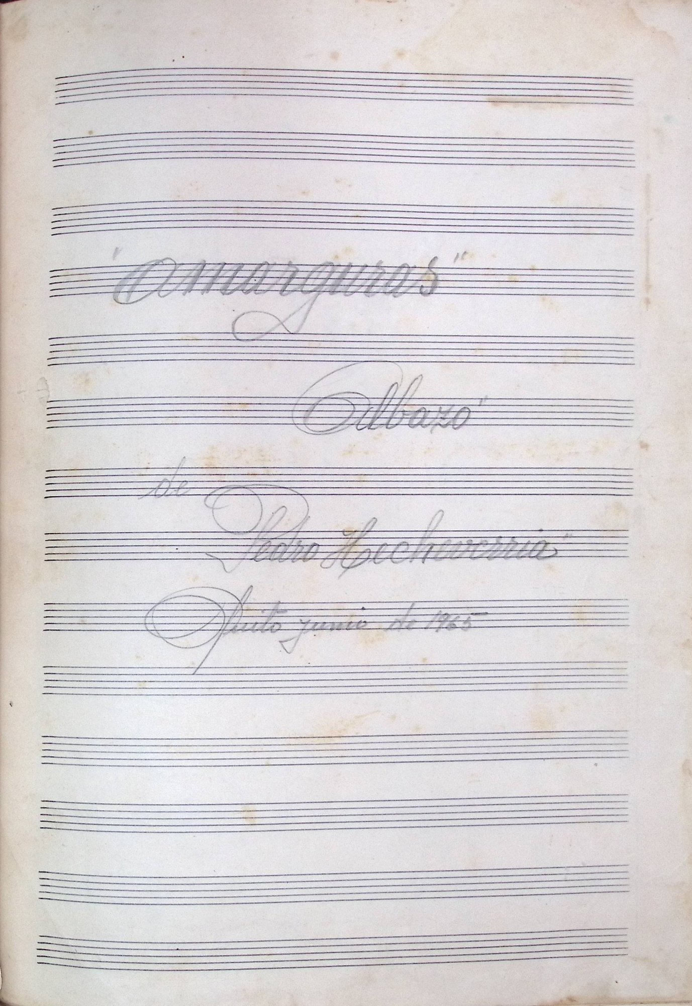 Portada de Amarguras