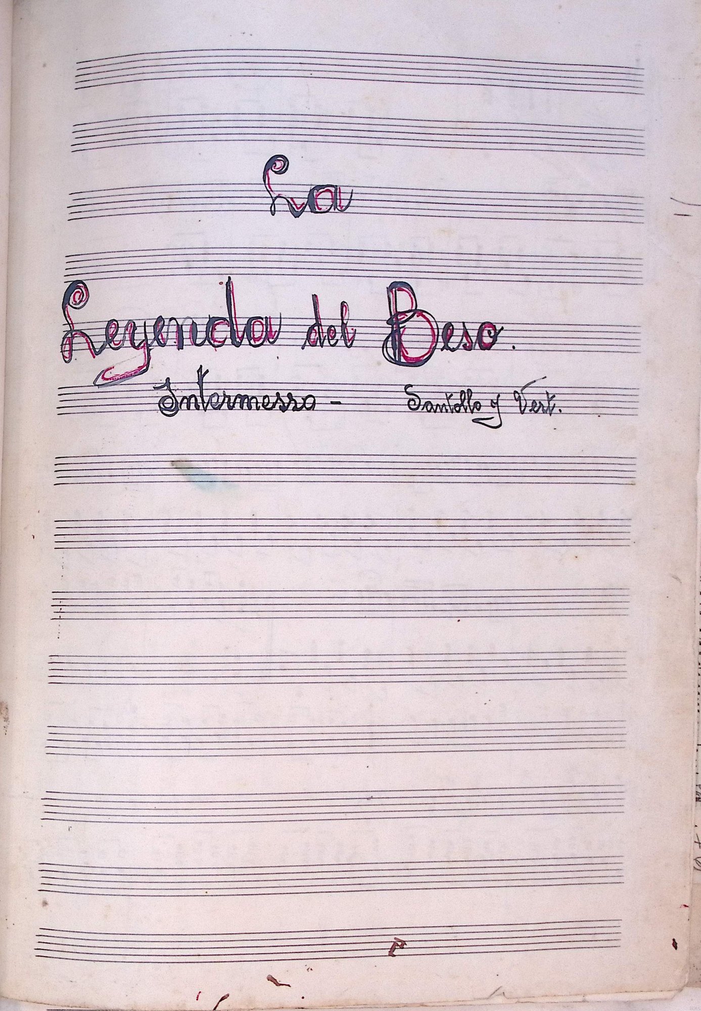 Portada de Leyenda del beso