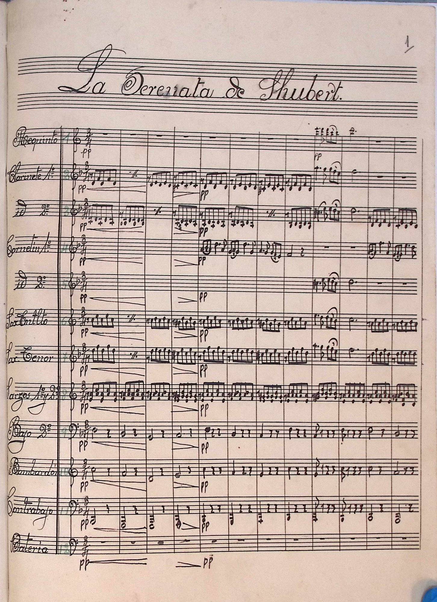 Portada de La serenata de Shubert