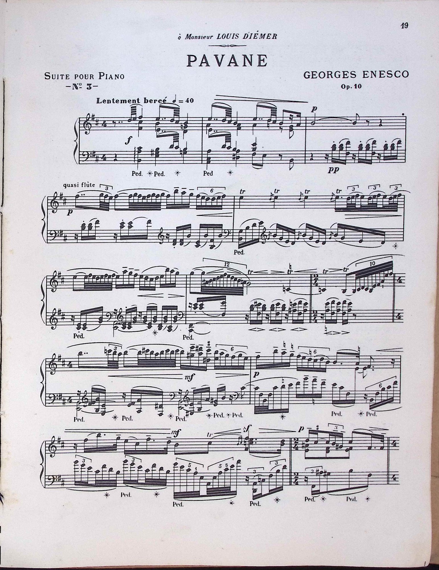 Portada de PAVANE