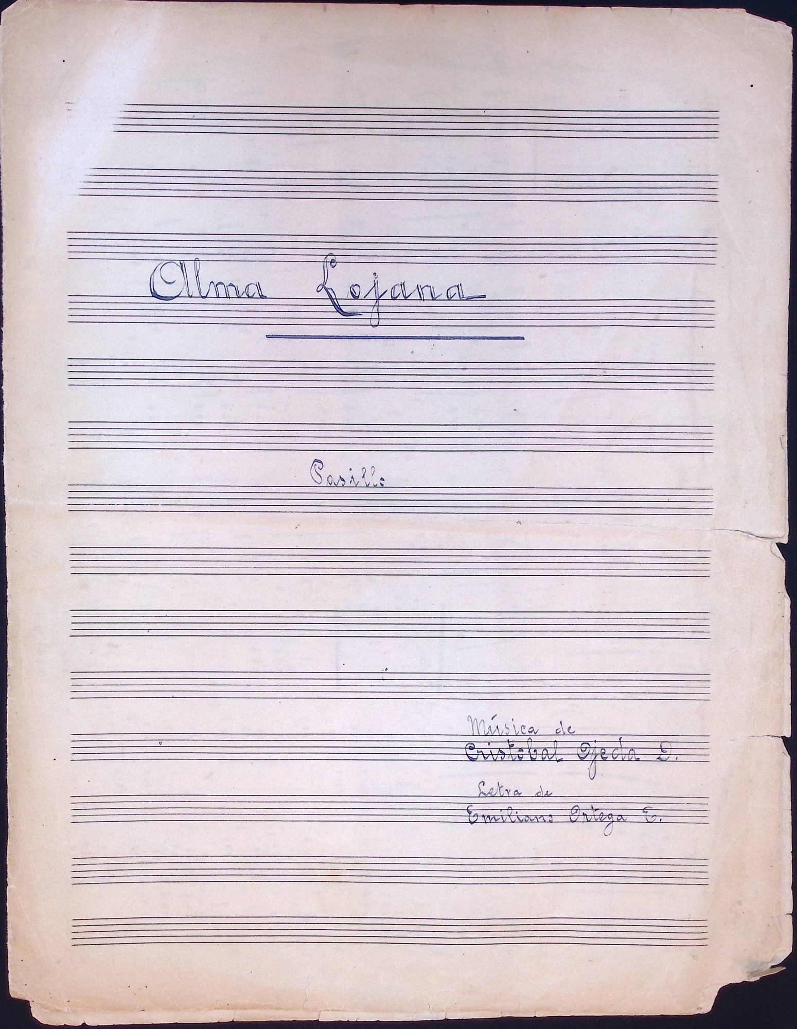 Portada de Alma Lojana