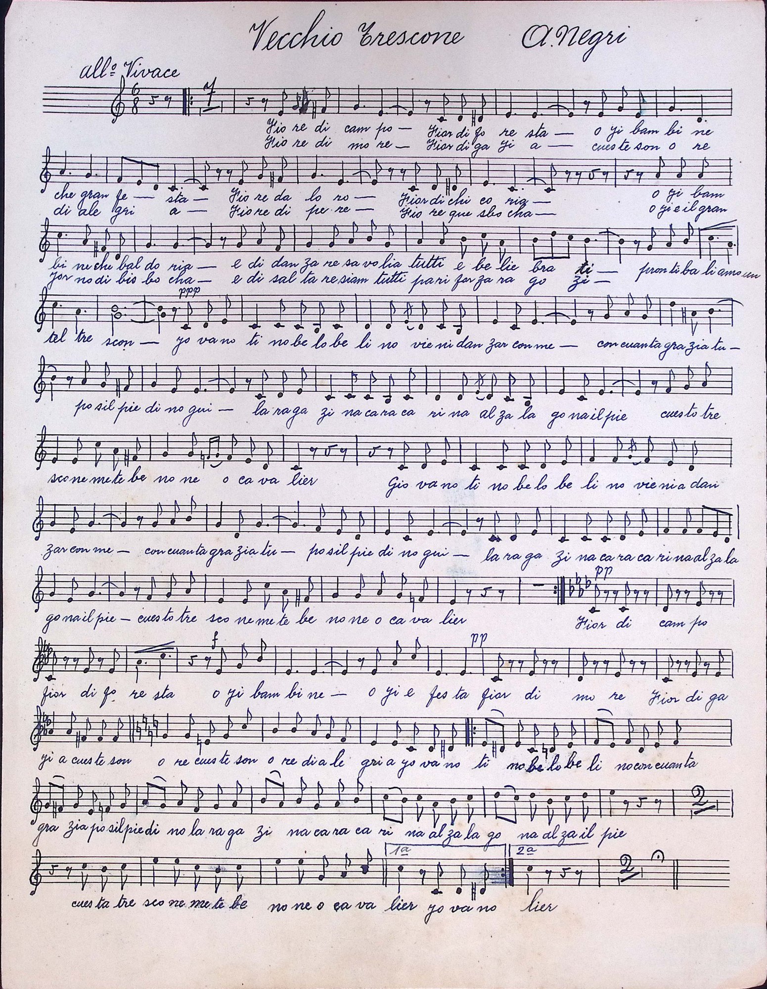 Portada de Vecchio Trescone