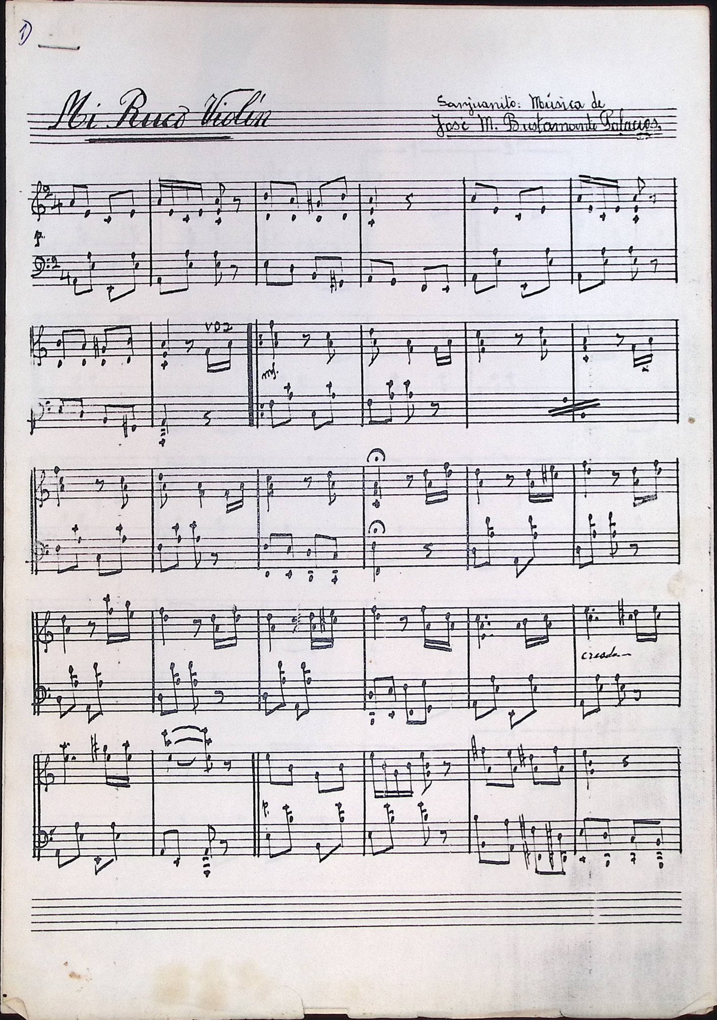 Portada de Mi Ruco Violín
