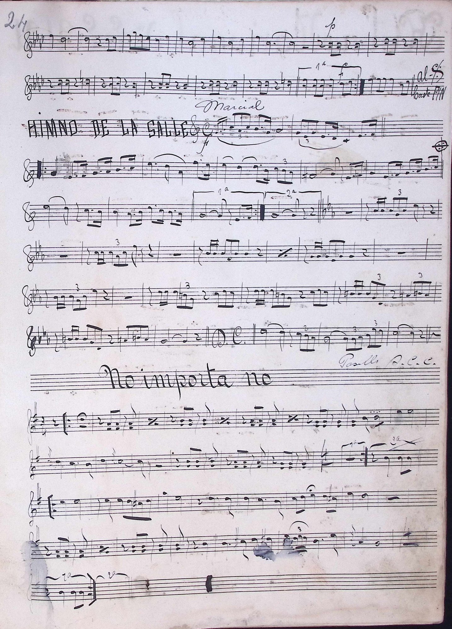 Portada de Himno de La Salle