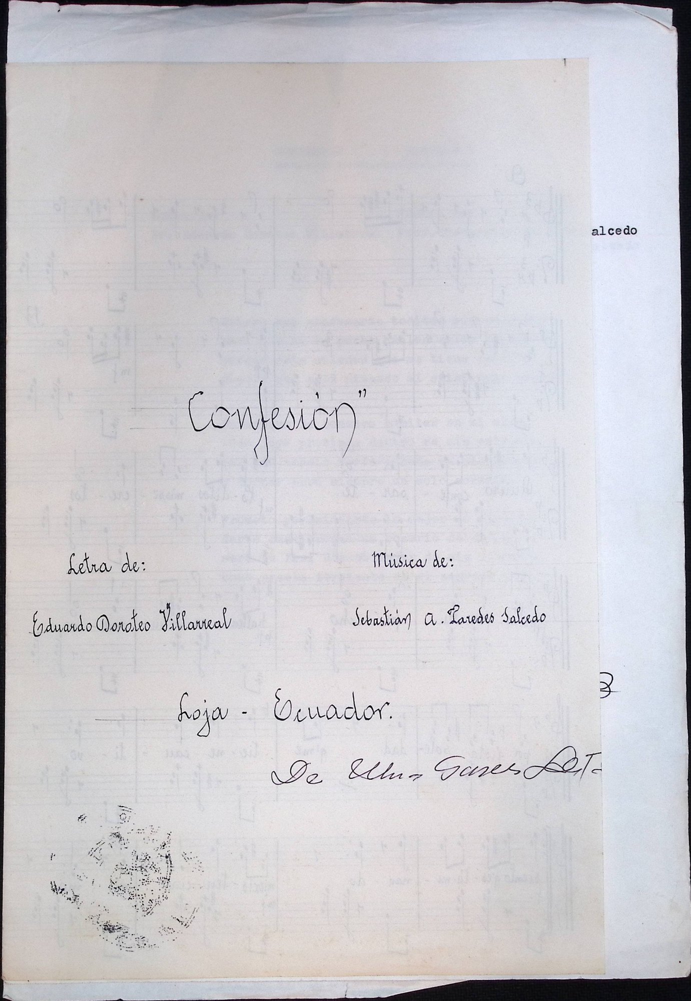 Portada de Confesión