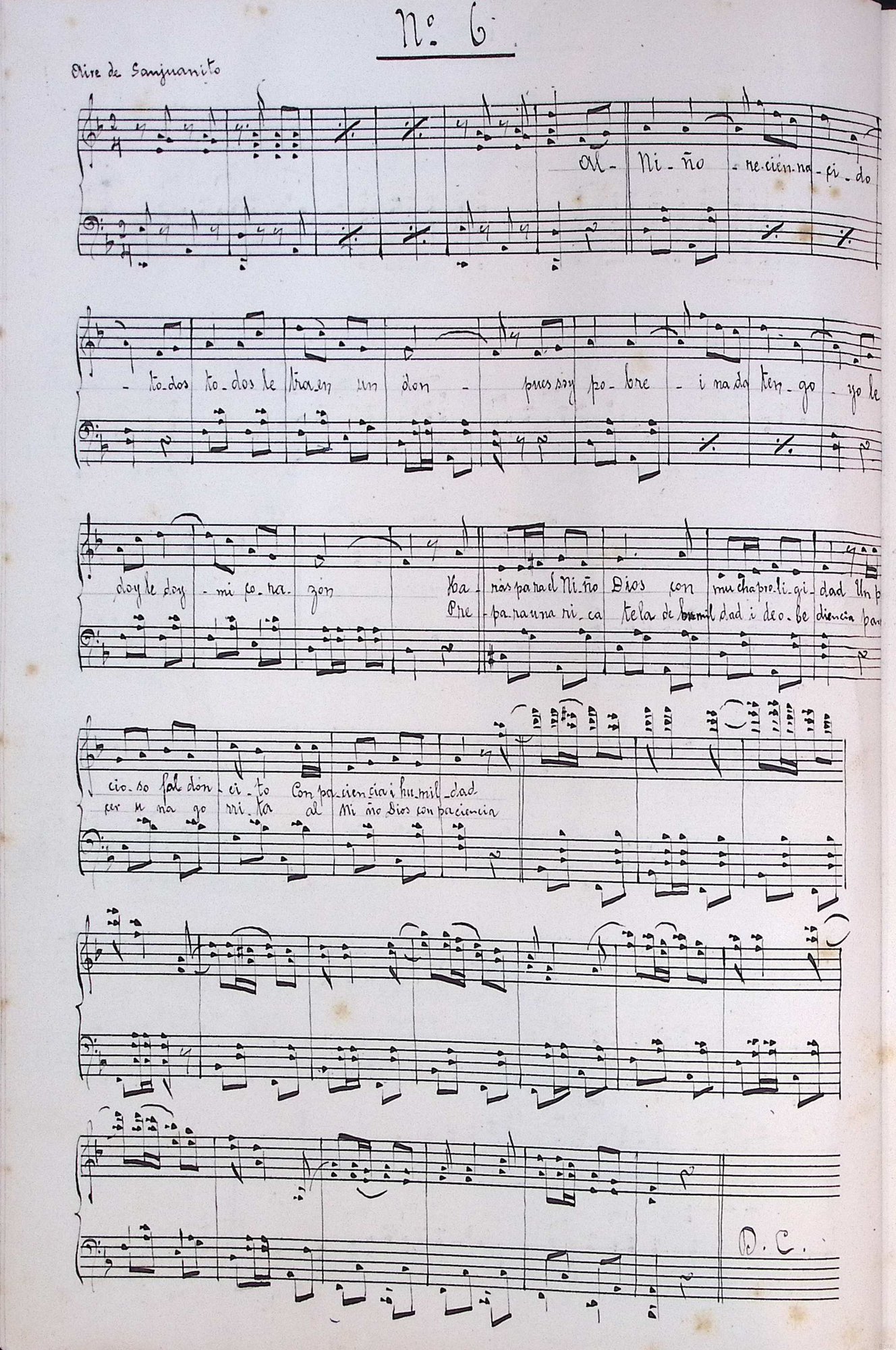 Portada de Villancico Nº6