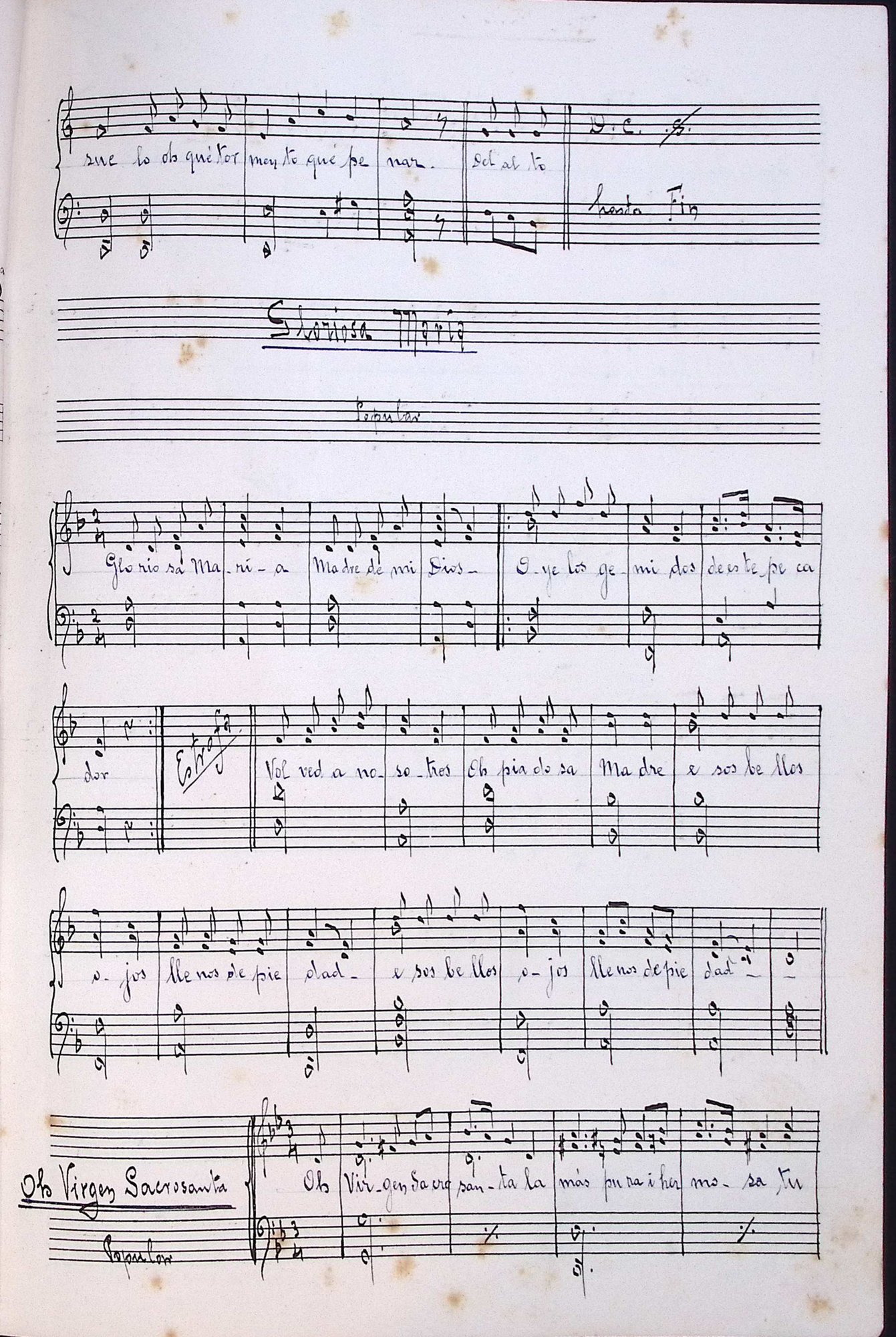 Portada de Oh Virgen sacrosanta