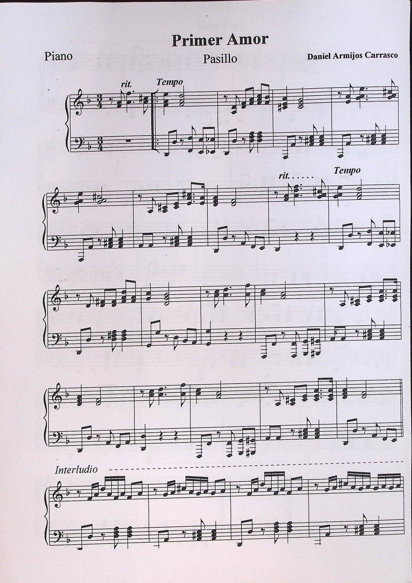 Portada de Primer amor